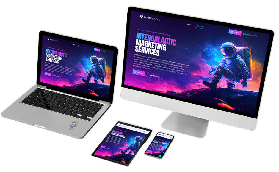 Example small business website design 2