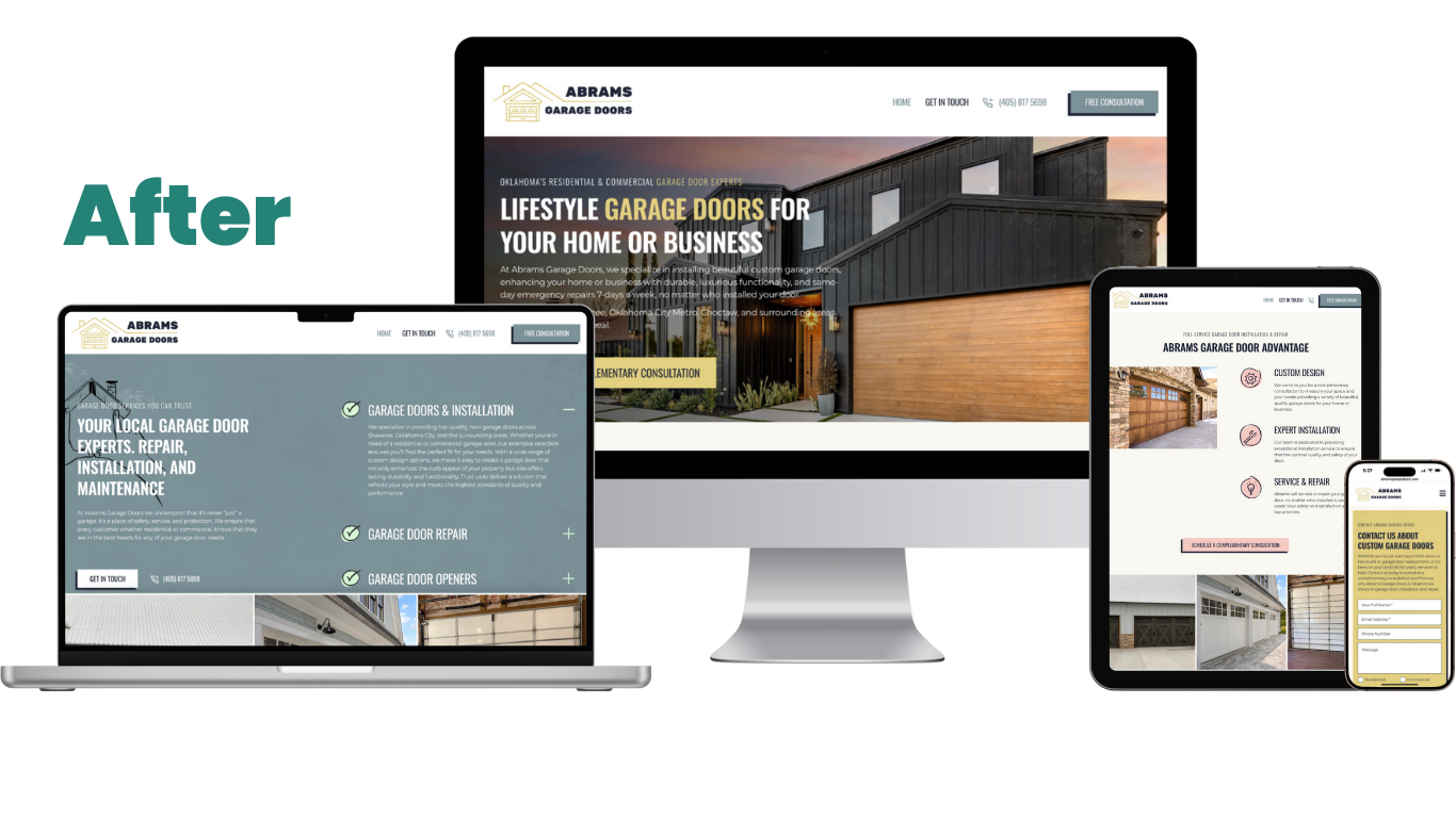 Abrams Garage Doors work sample