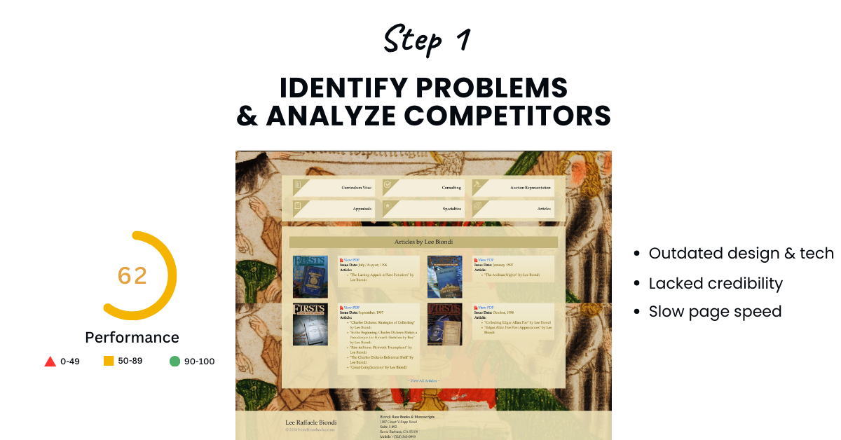 biondi rare books & manuscripts - web design