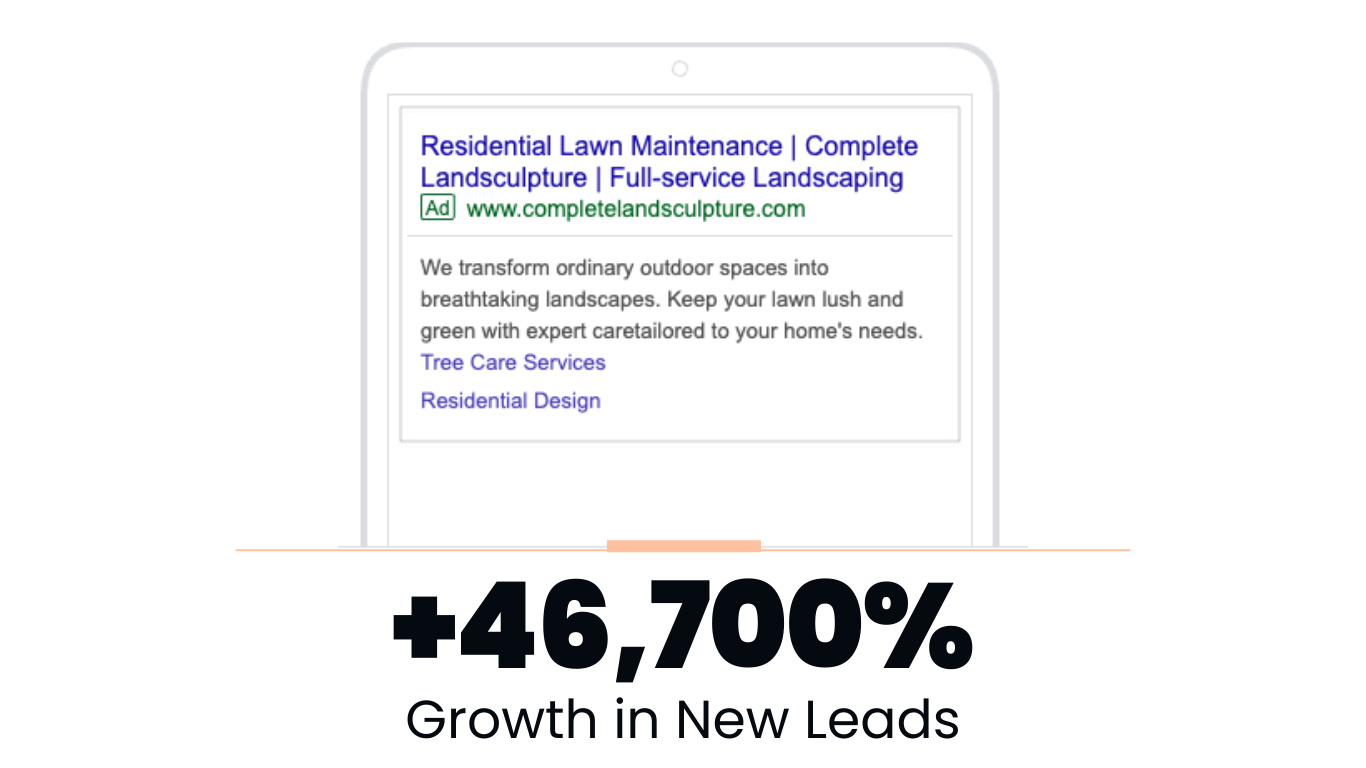 complete landsculpture - google ads