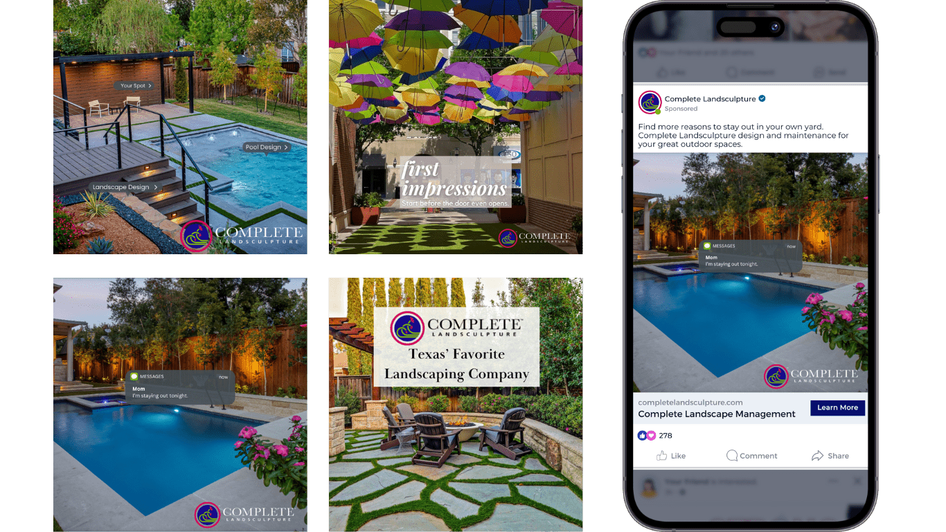 complete landsculpture - meta ads