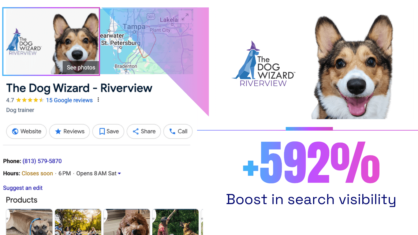 The Dog Wizard work sample
