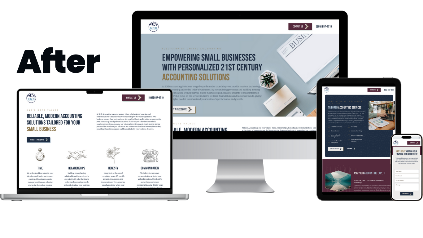 knd accounting - web design