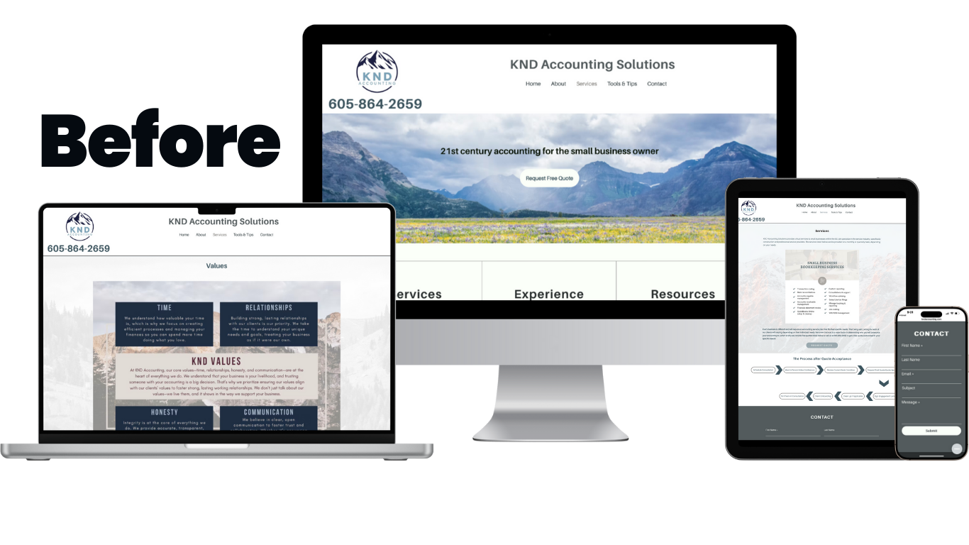 knd accounting - web design