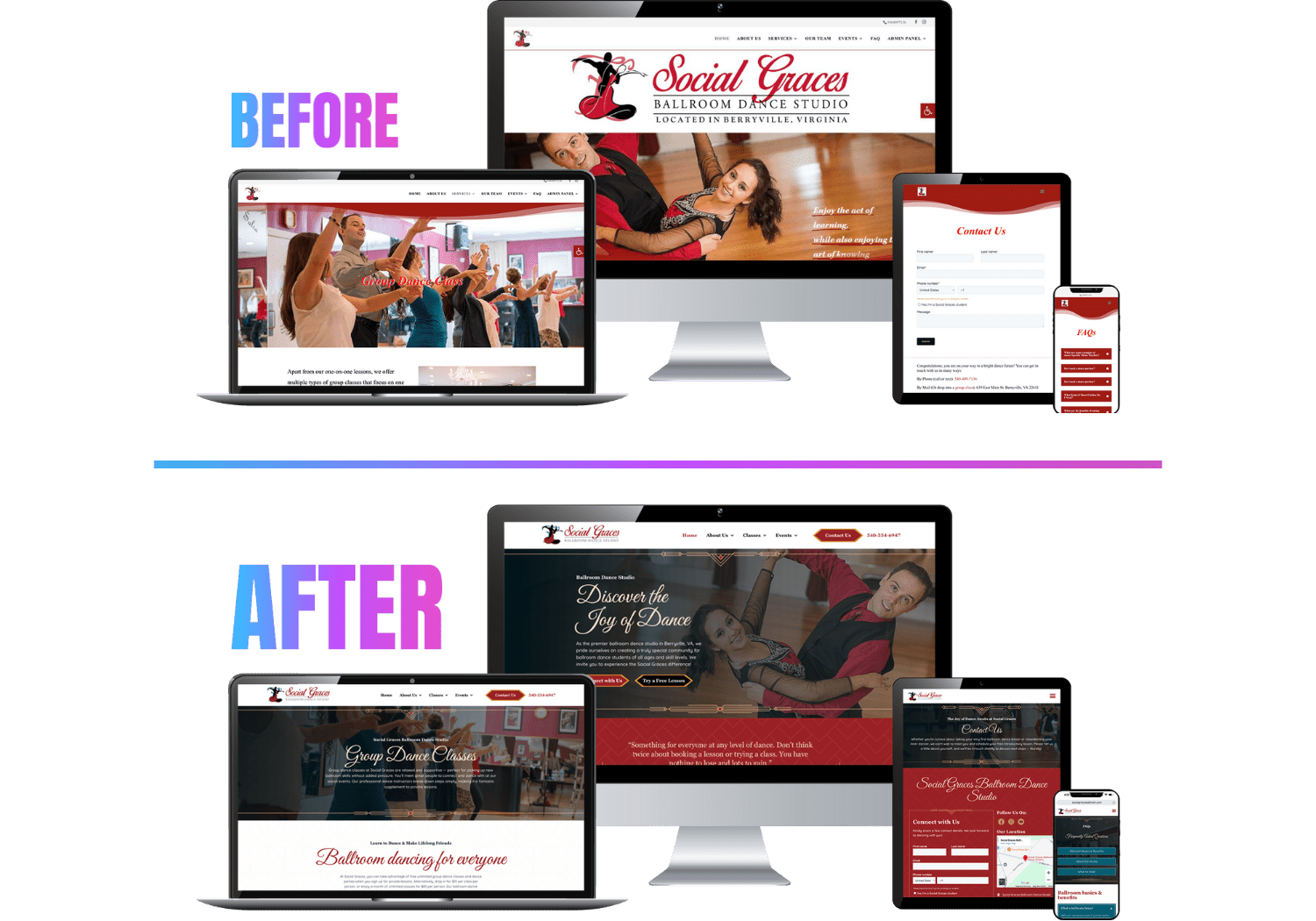 Social Graces Ballroom Dance Studio work sample