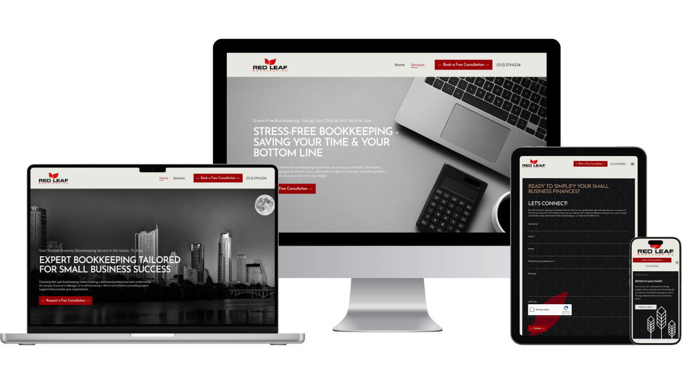 Red Leaf Bookkeeping work sample