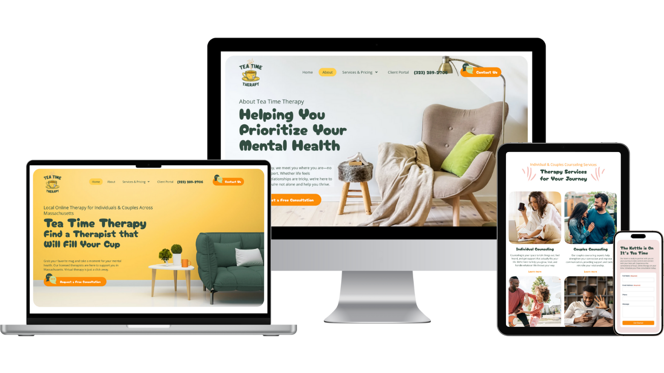 tea time therapy web design