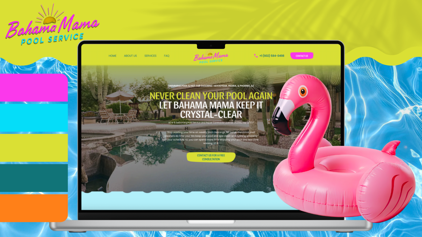 bahama mama pool service - branding