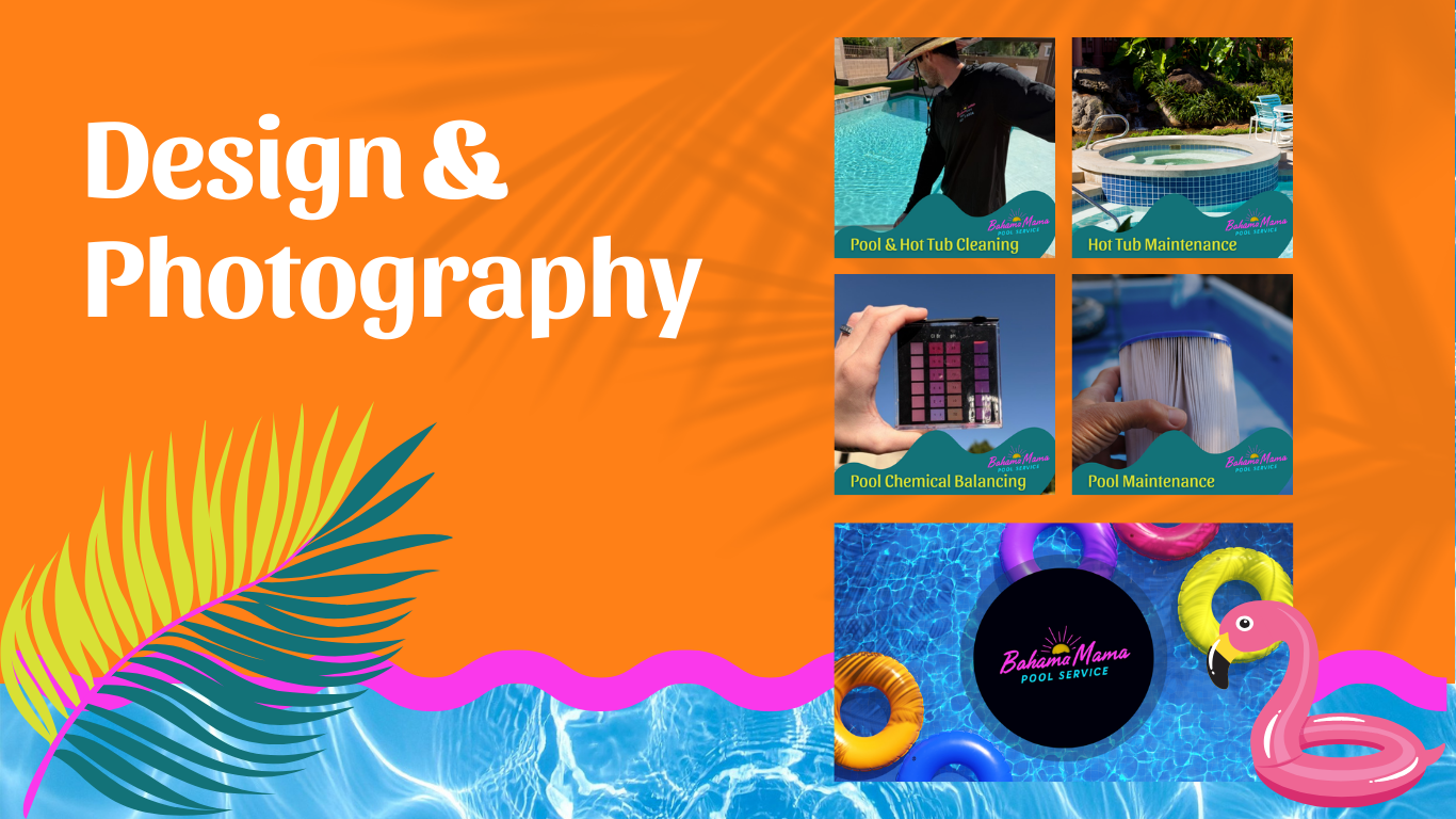 bahama mama pool service - branding