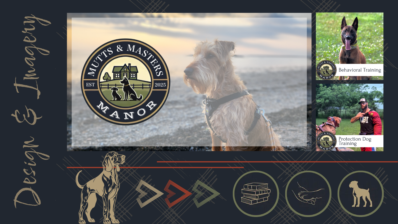 mutts & masters manor - dog trainer marketing case study - branding and web design