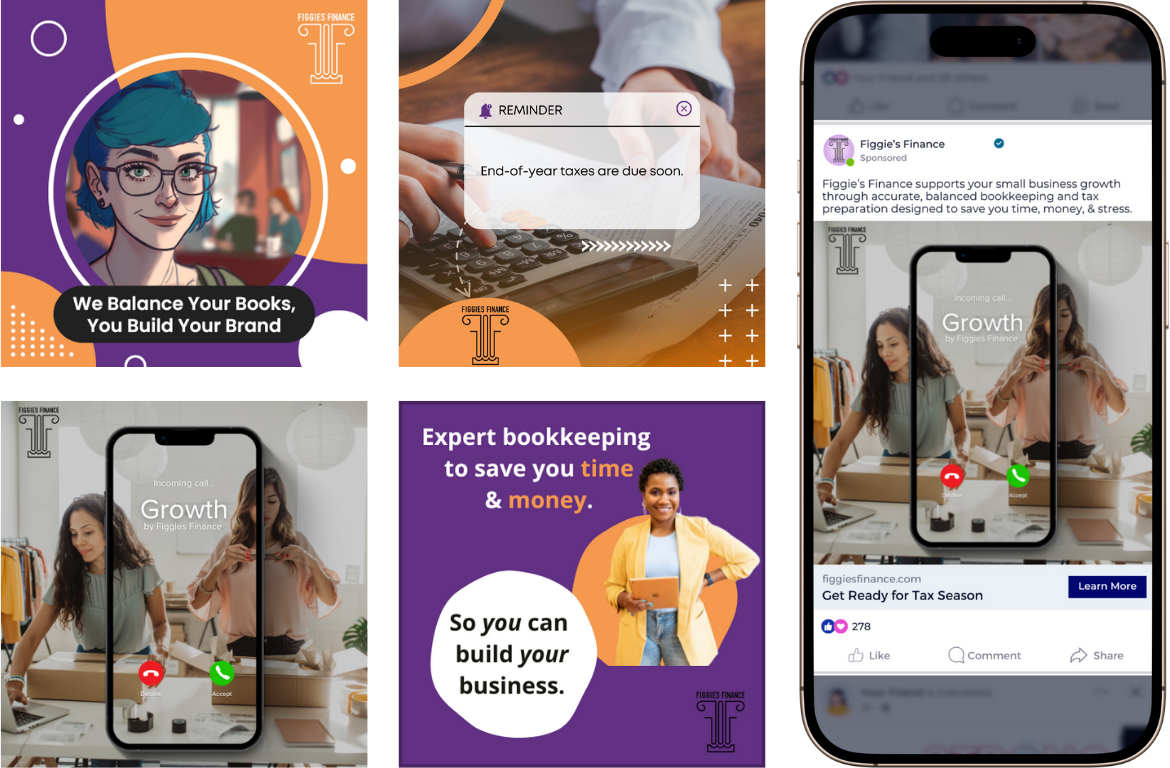 Figgie's Finance Meta Ads creative examples