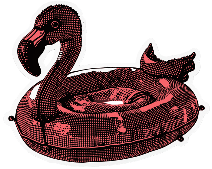 pool and spa - flamingo pool floaty